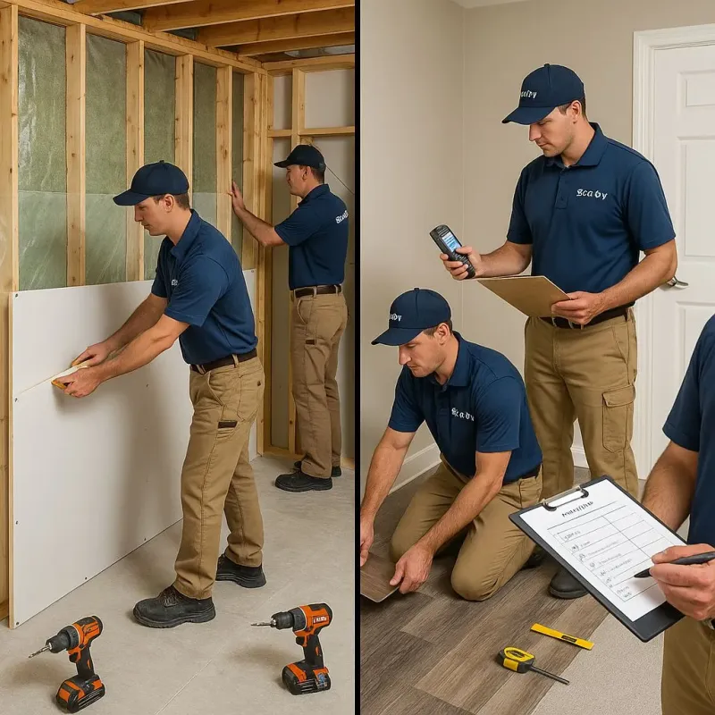 Repairs and Reconstruction process in Village Shires, PA